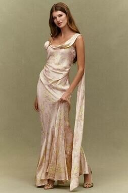 BHLDN Isla Scarf Printed Maxi Dress, NWT, Size M